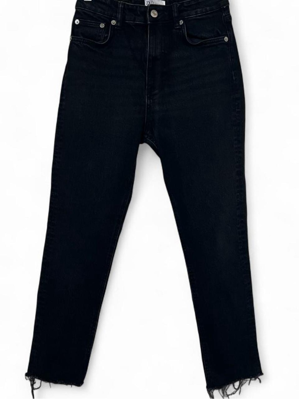 Zara Black Jeans with Branded Button Detail